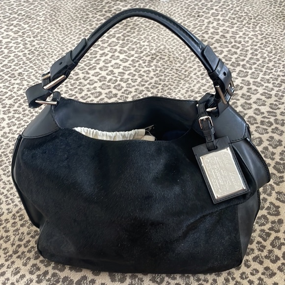 Ralph Lauren Black Ponyhair Bag